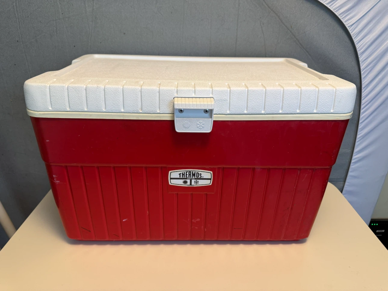 Red Thermos Cooler