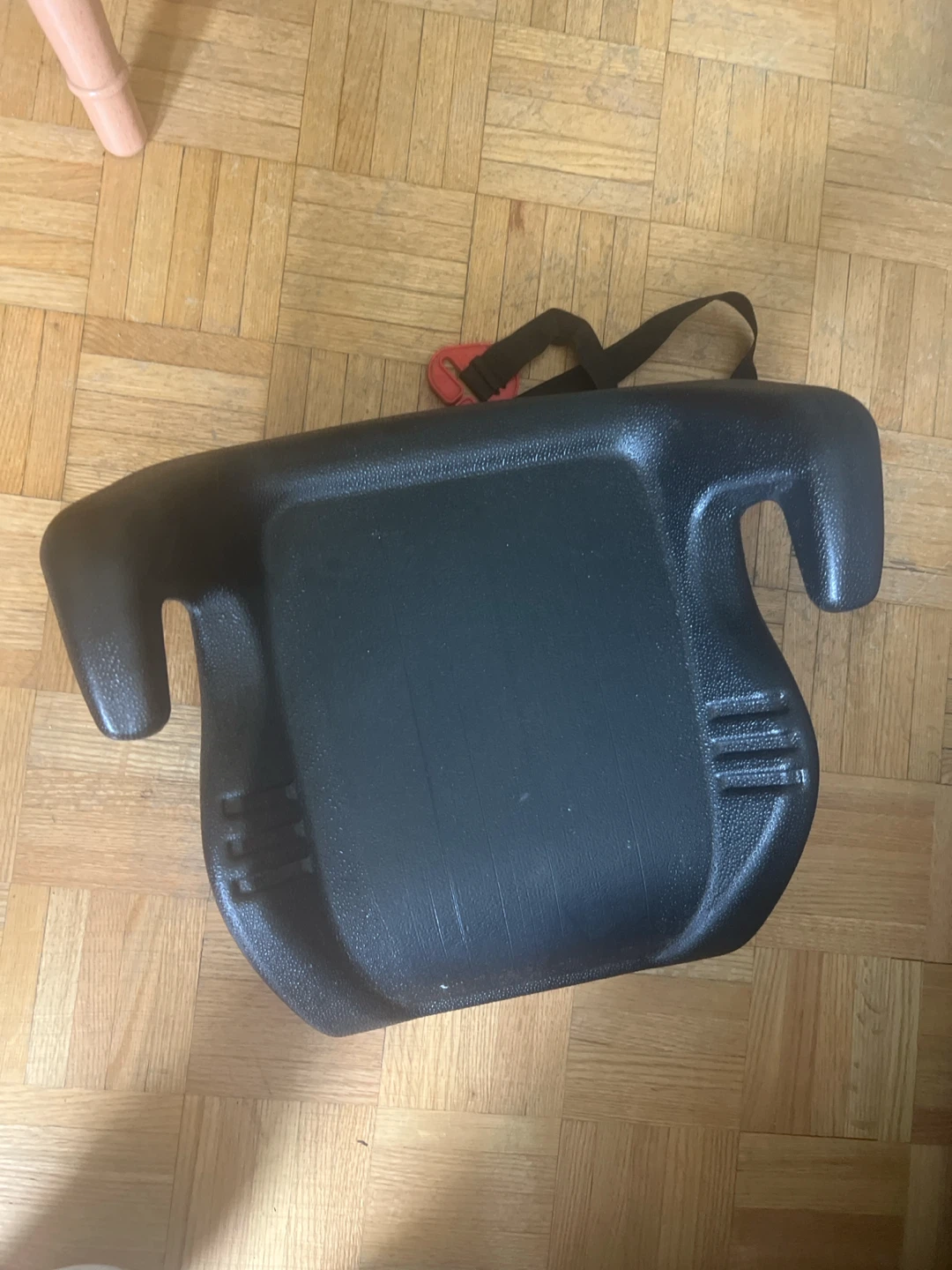 Black Booster Seat with Strap