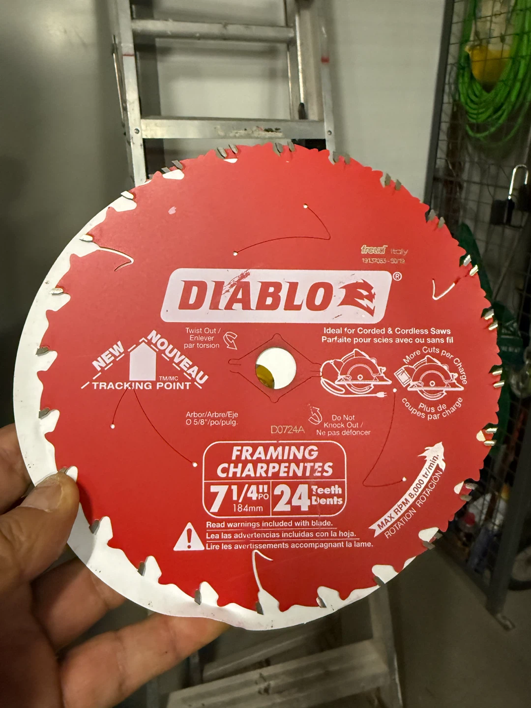Diablo Framing Saw Blade 7-1/4" 24 Tooth