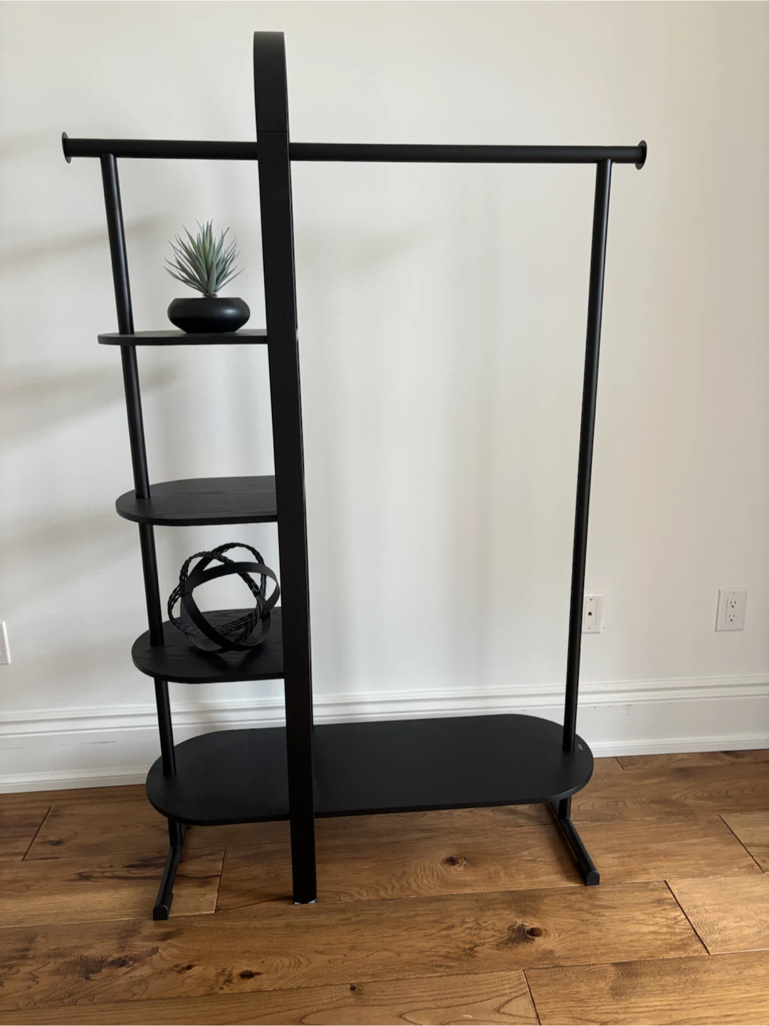 NEW UMBRA Black Garment Rack with Shelves