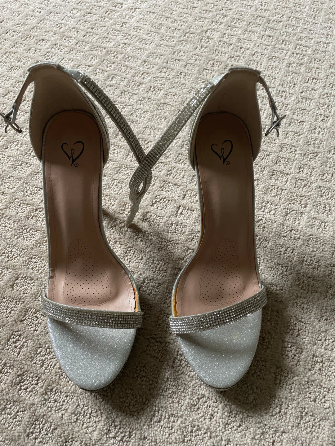 Silver heels