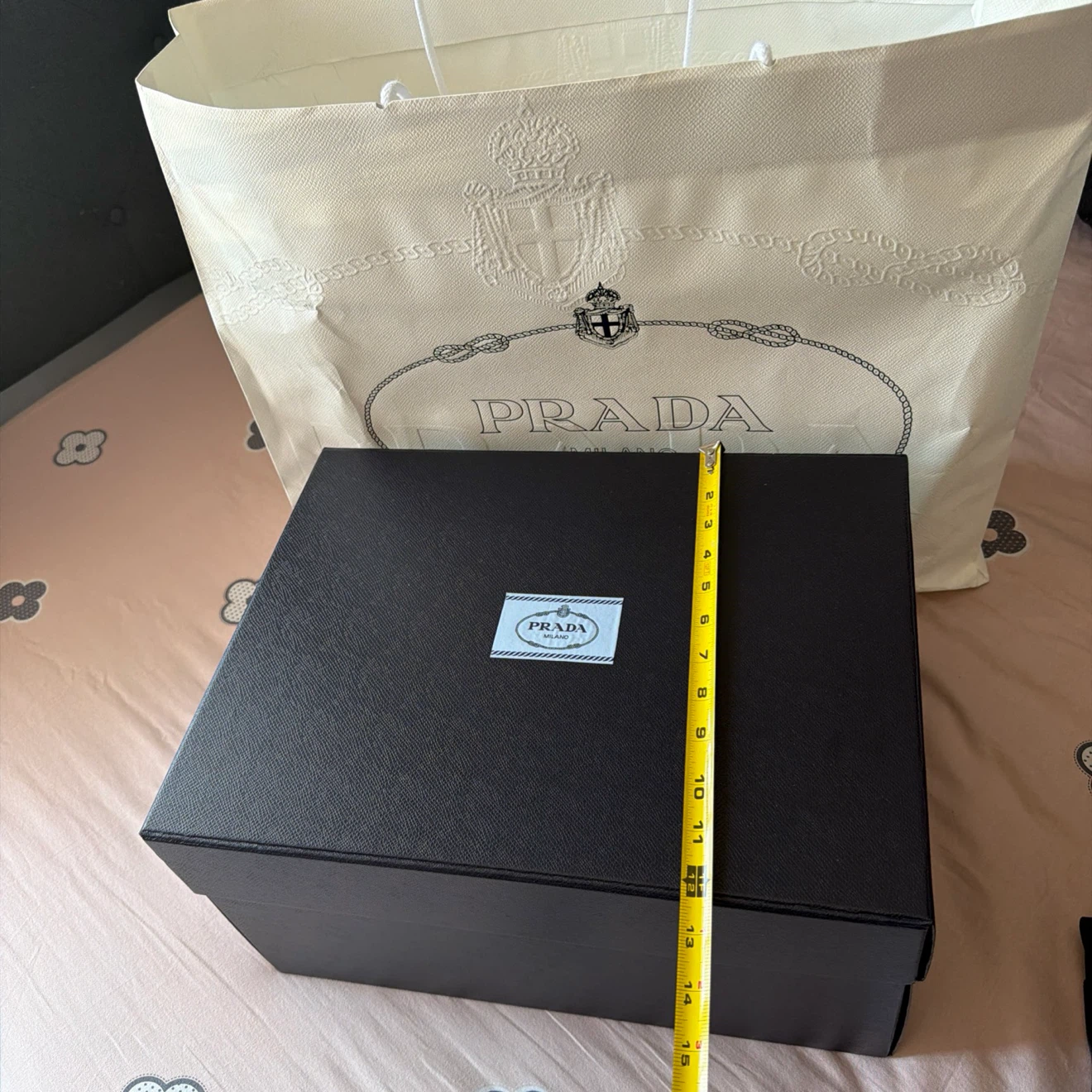 Prada Black Saffiano Leather Box with Shopping Bag - photo 4