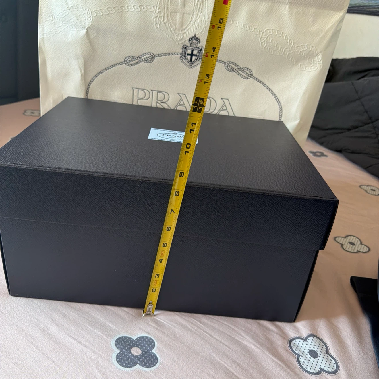 Prada Black Saffiano Leather Box with Shopping Bag - photo 5