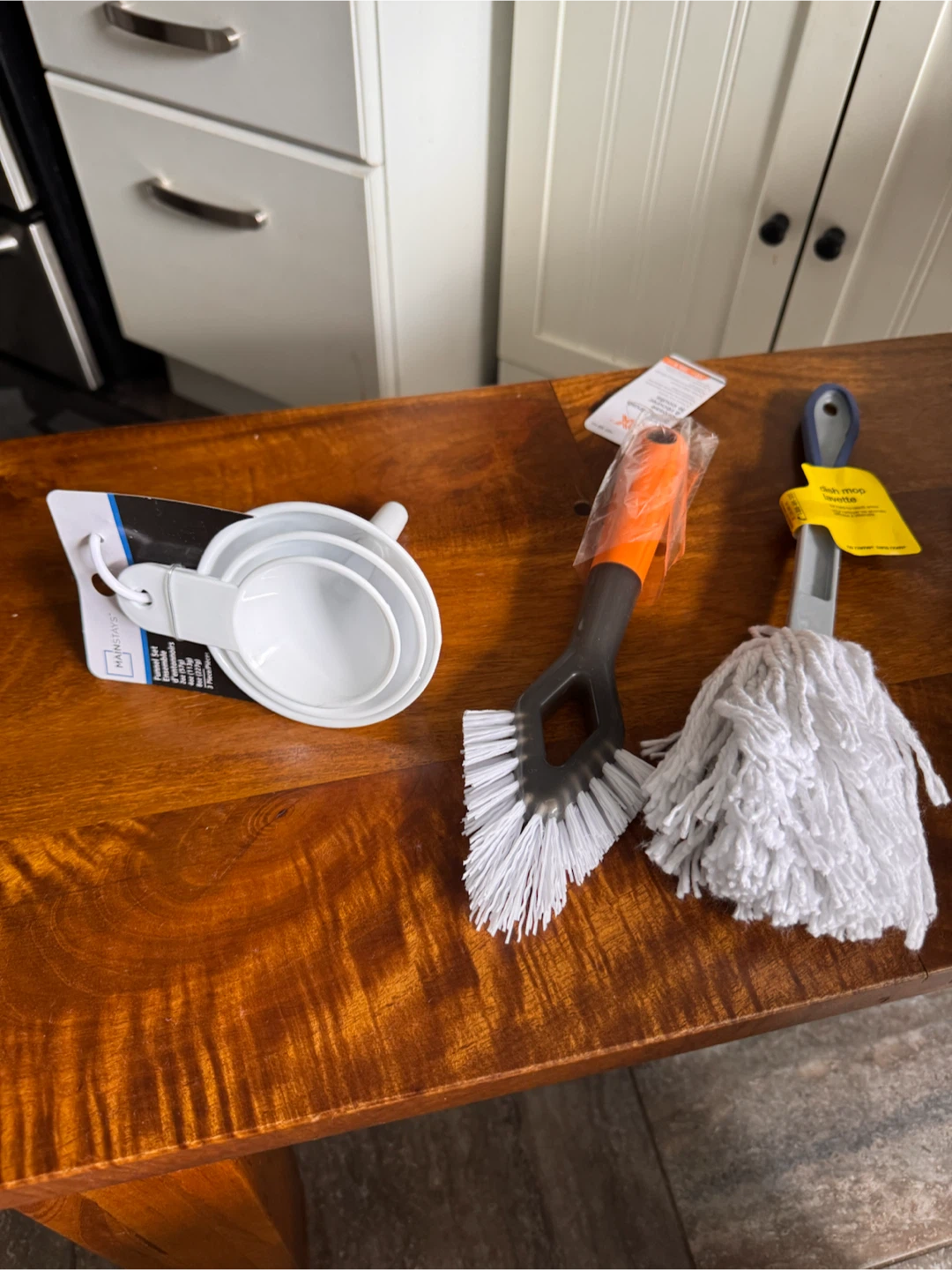 Mainstays Funnel Set, HDX Grout Scrub Brush & Dish Mop