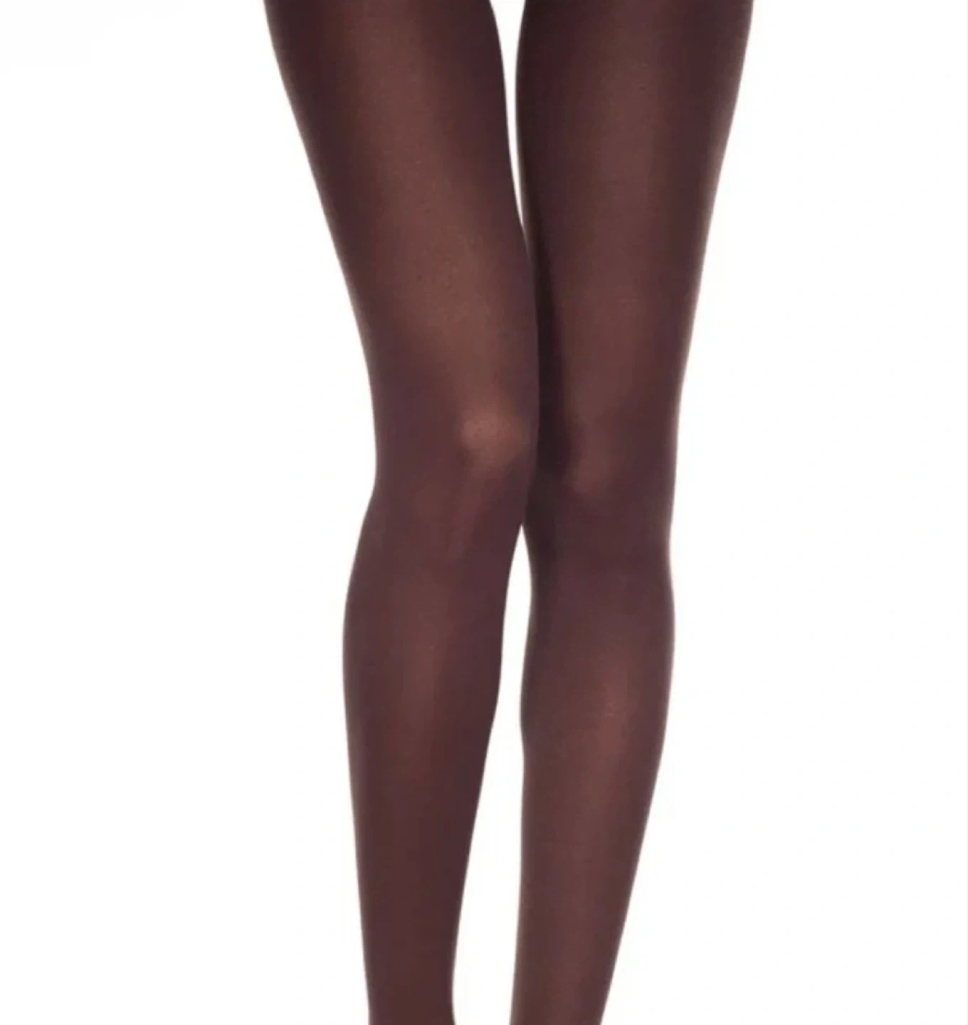New Music Legs Opaque Tights in Coffee Brown - photo 2