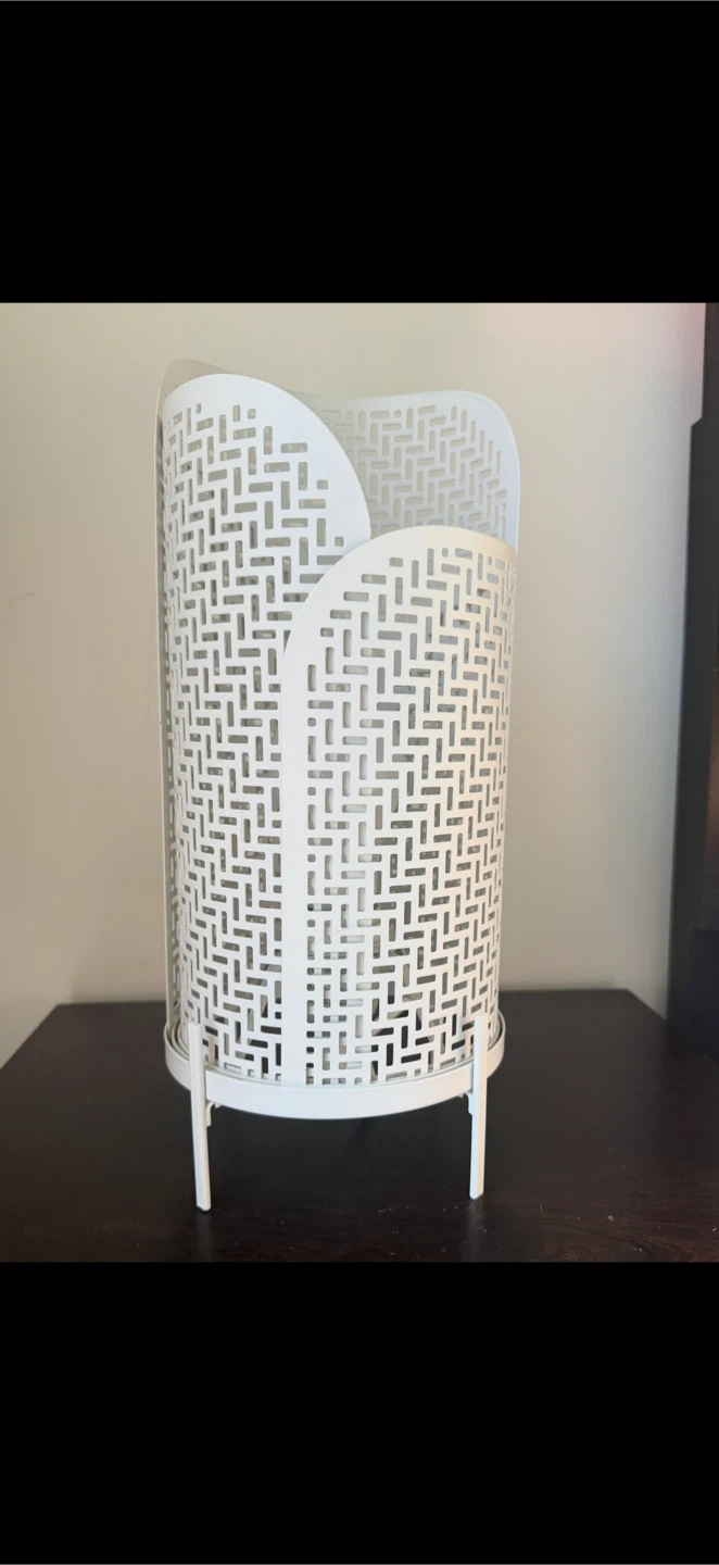 White Decorative Metal Lantern
