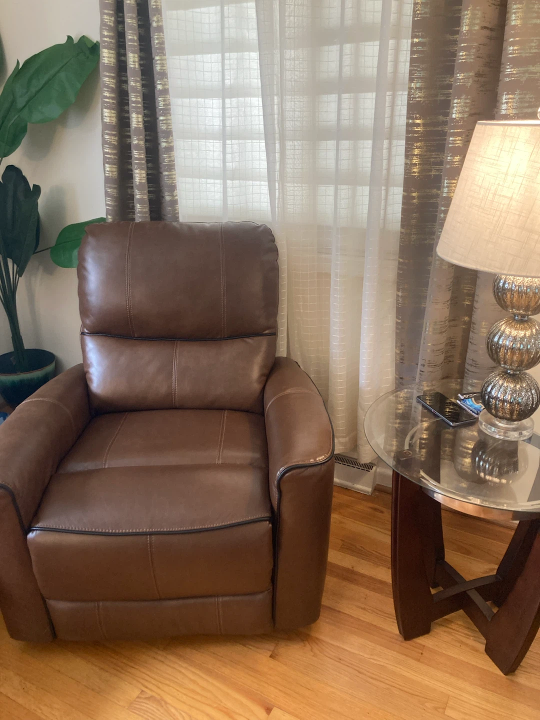 Sofa loveseat and chair brown leather recliners - photo 3