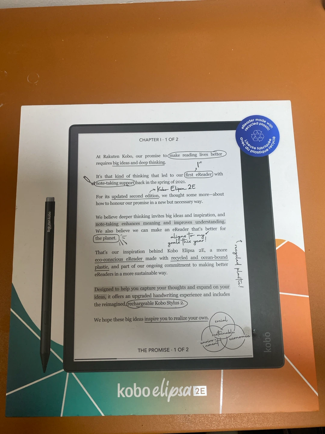 Kobo Elipsa 2E eReader with Stylus