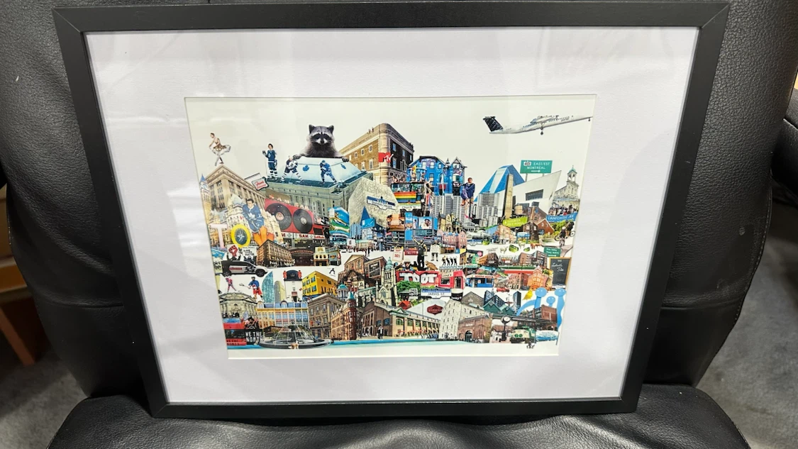Framed Toronto Collage Art Print