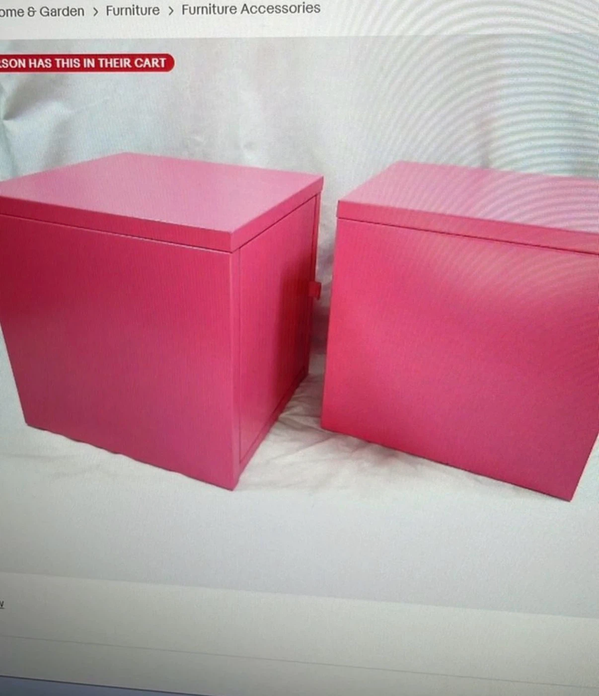 2 NWB of Ikea KALLAX Pink Storage Cube Box