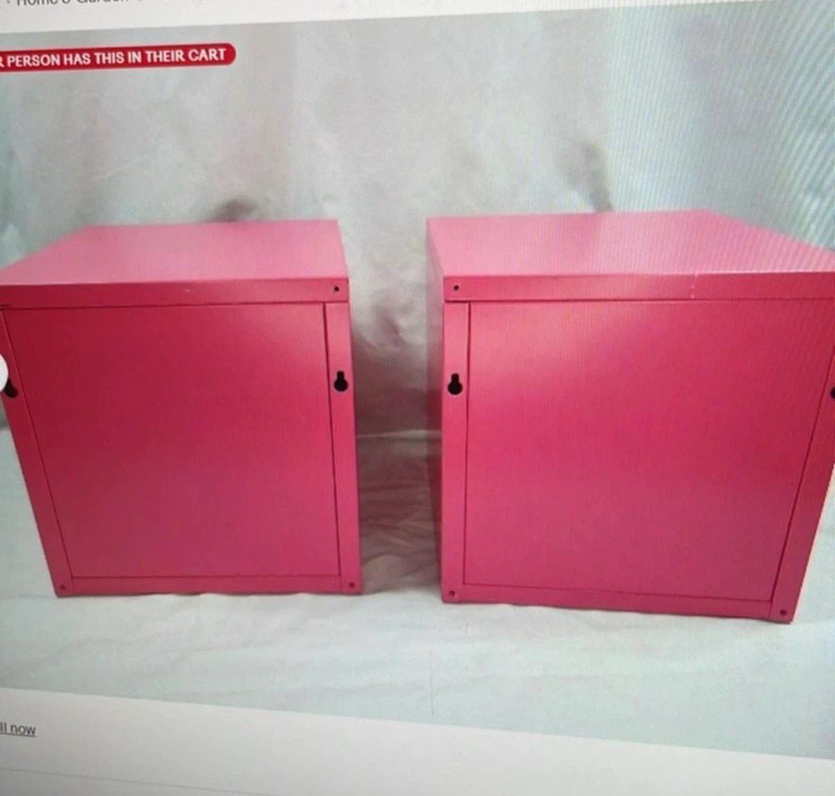 2 NWB of Ikea KALLAX Pink Storage Cube Box - photo 2