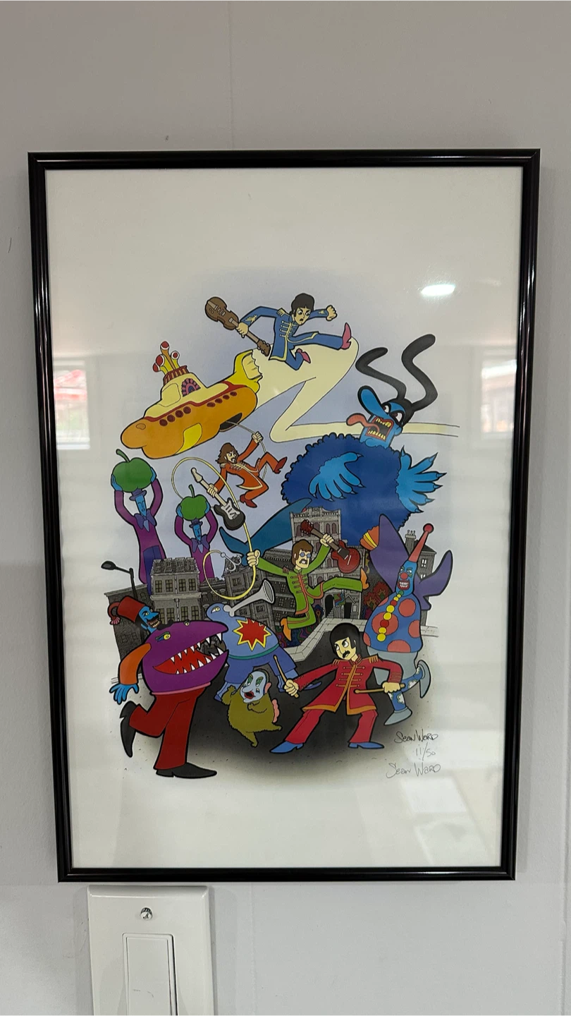 The Beatles Yellow Submarine Art Print by Sean Ward 11/50