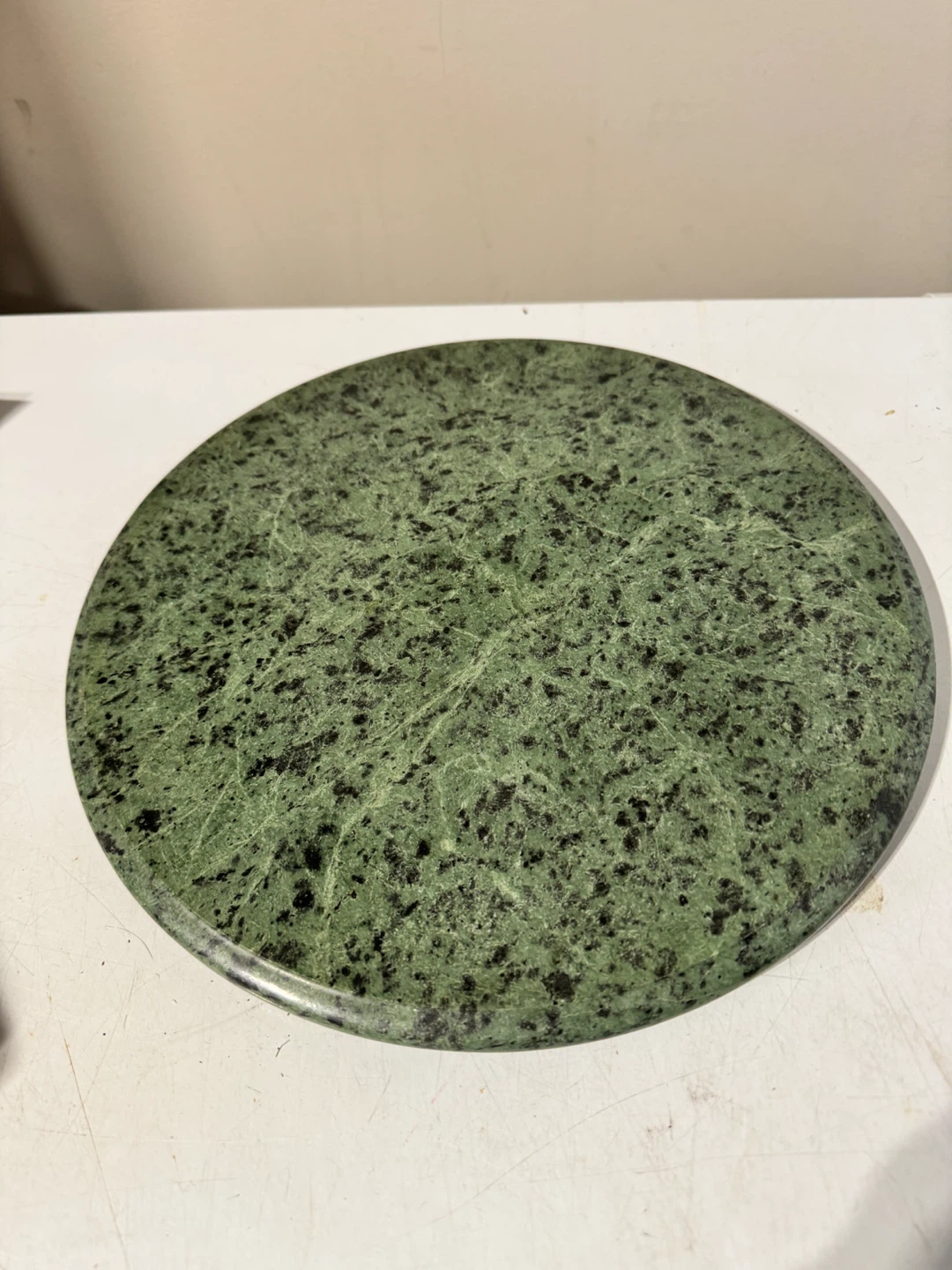 Green Marble Napkin Holder and lazy Susan. - photo 2