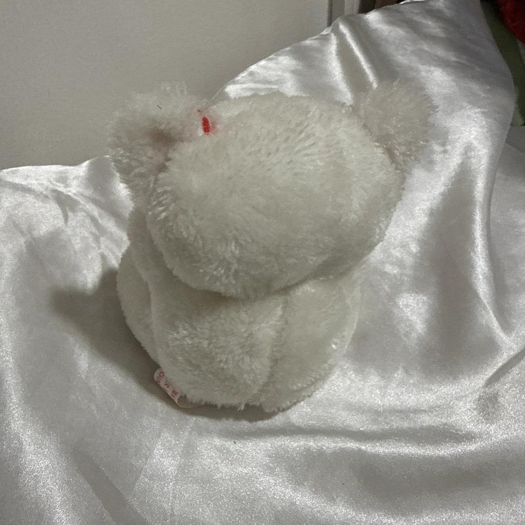 White Teddy Bear with "Happy Valentine's Day" Heart - photo 2