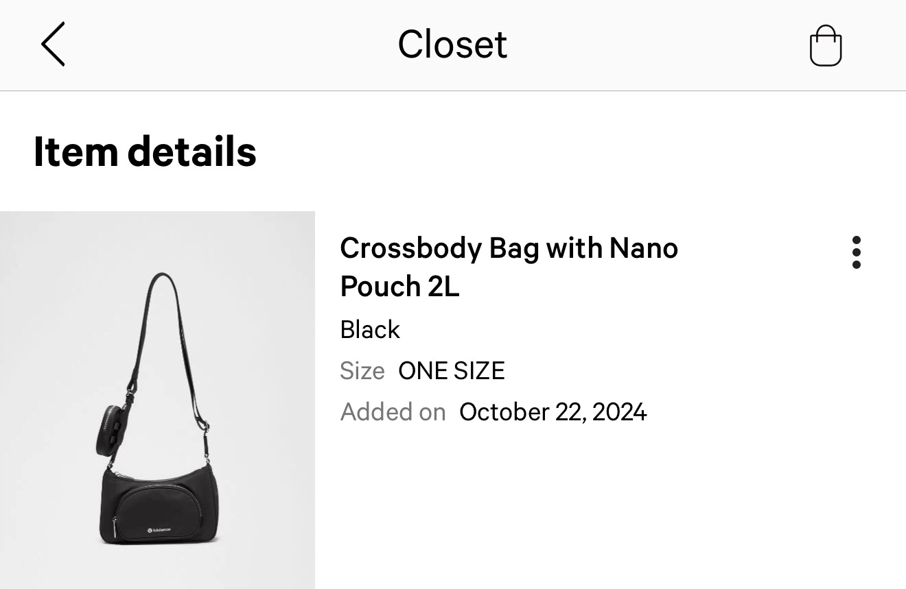 Lululemon bag