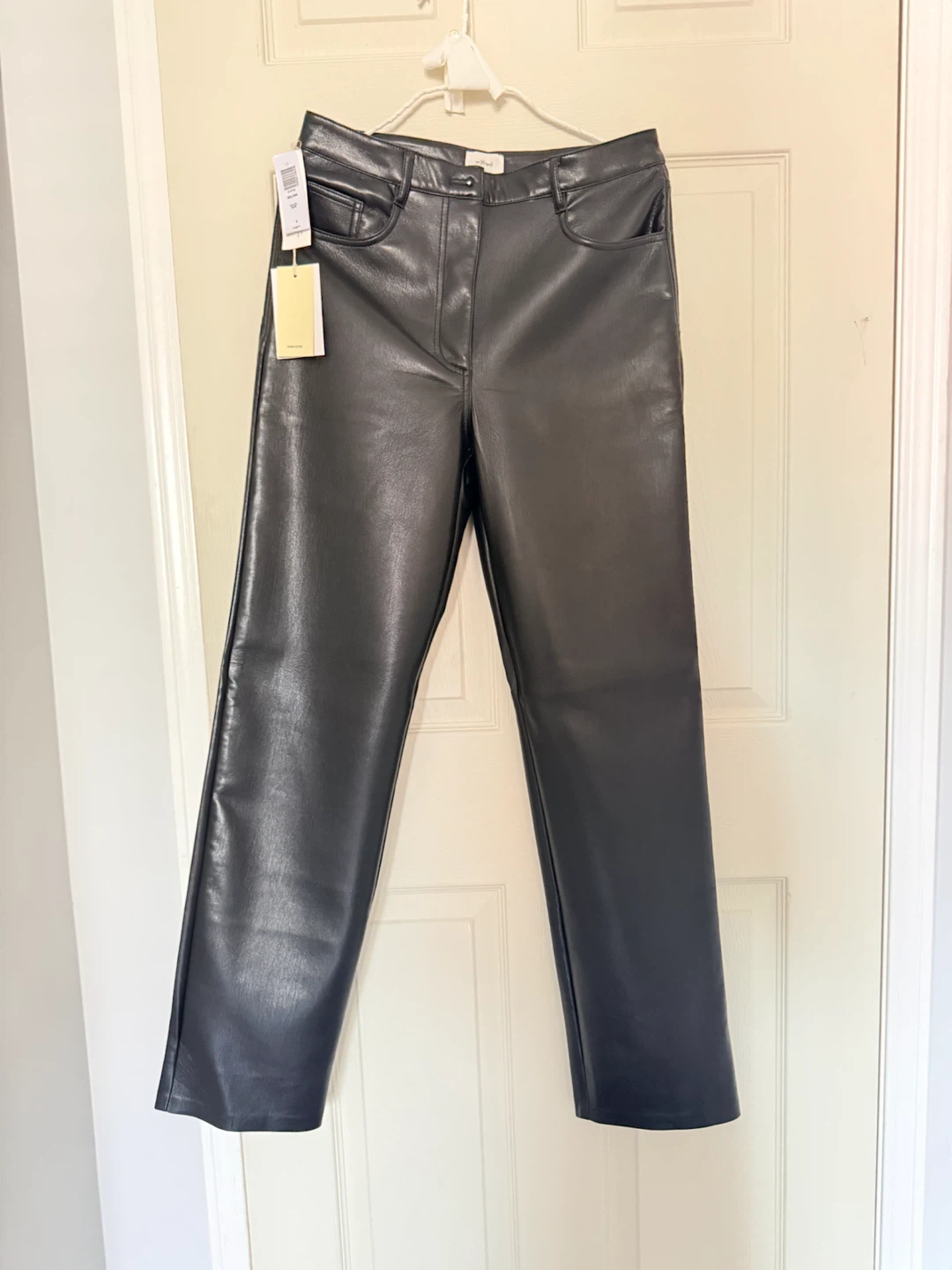 Wilfred Melina Vegan Leather Pants Black Size 8 - photo 2