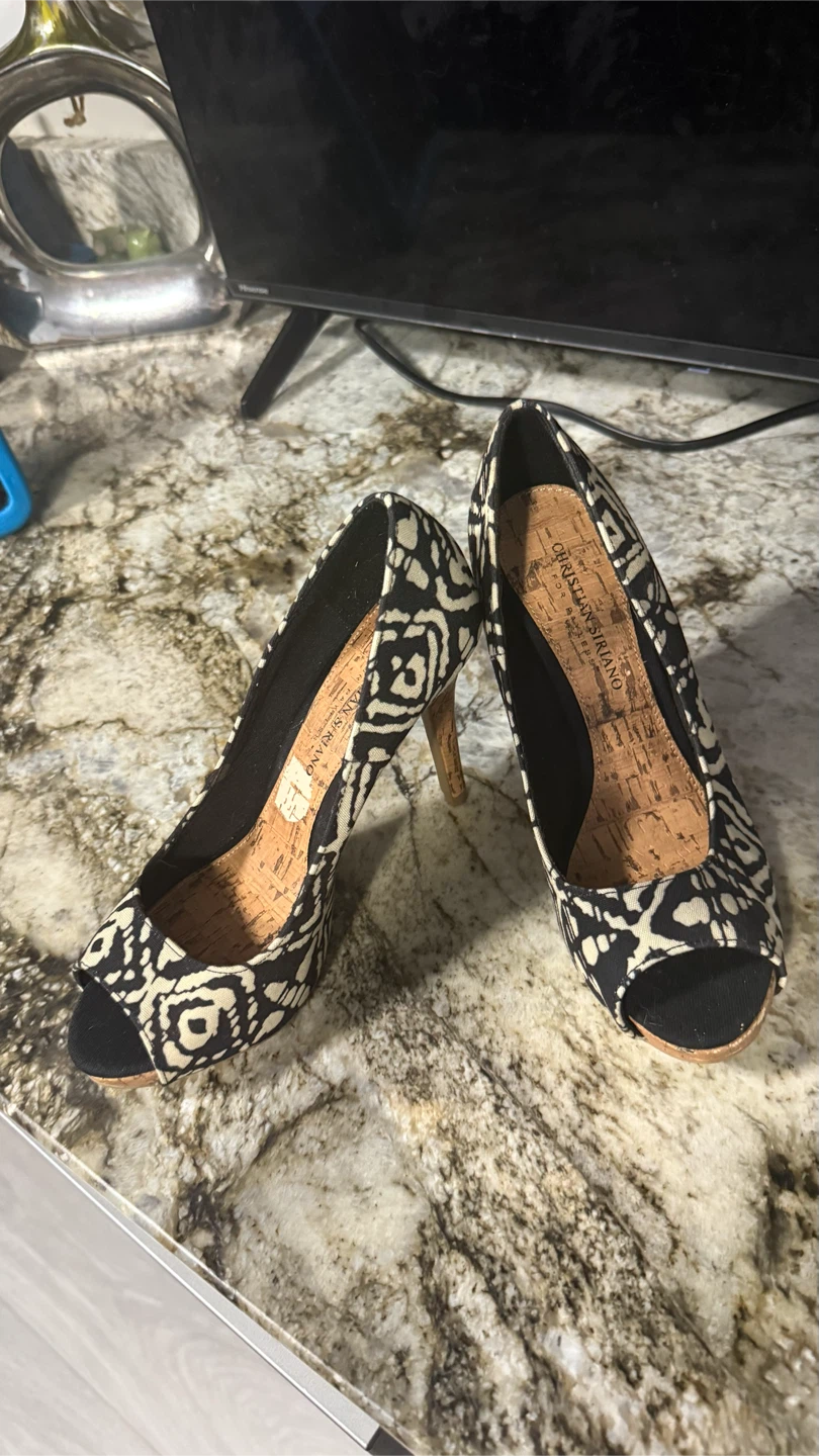 Christian Siriano Peep-Toe Heels - photo 3
