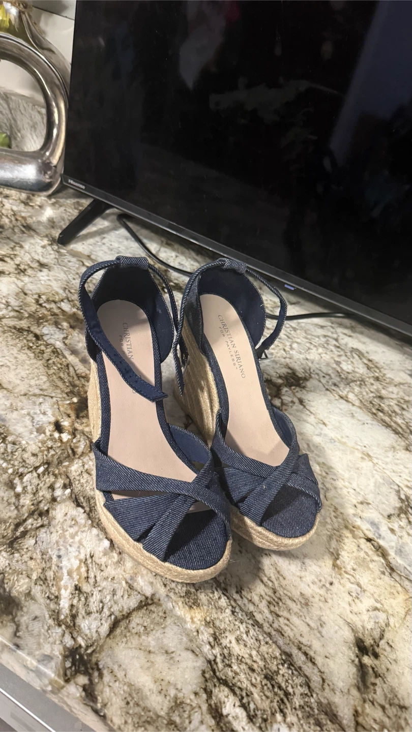 Christian Siriano Wedge Sandals size 7 - photo 2