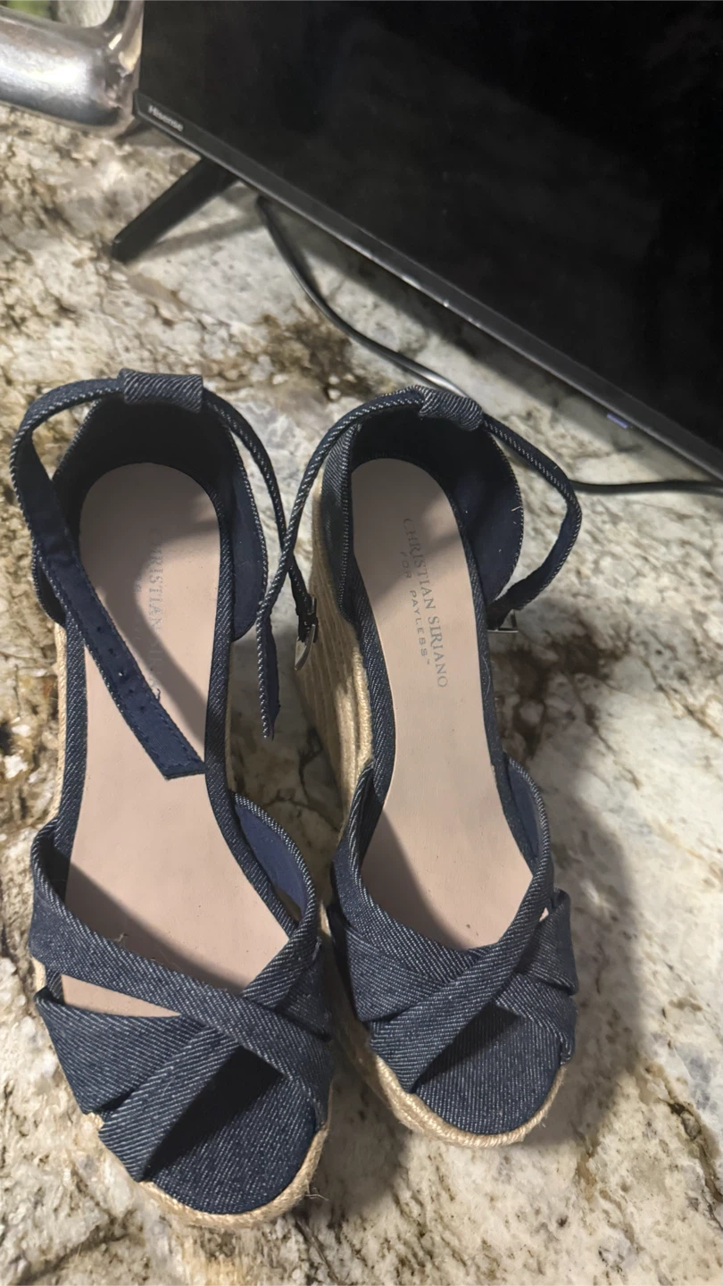 Christian Siriano Wedge Sandals size 7 - photo 3