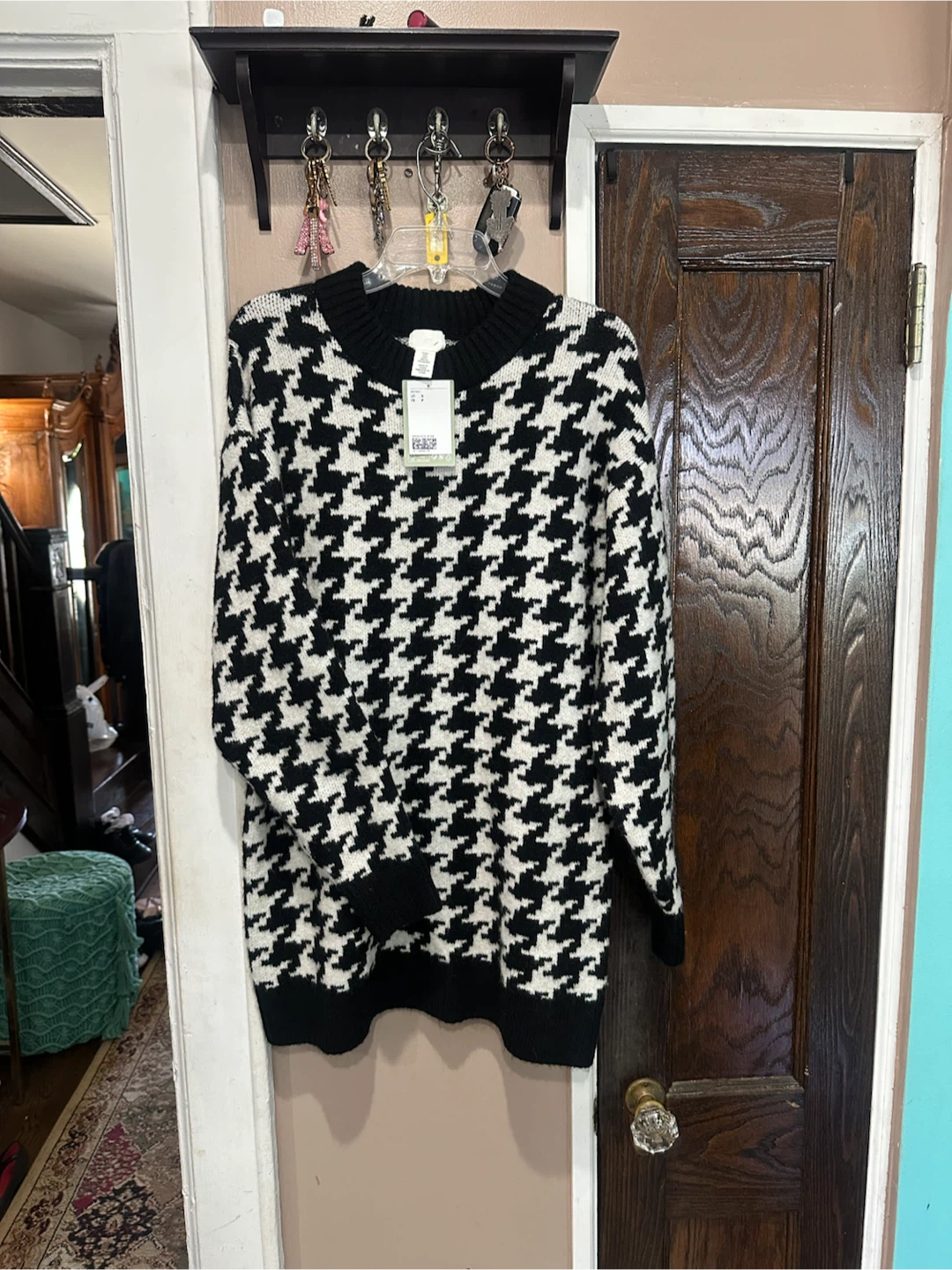 H&M Houndstooth Knit Sweater