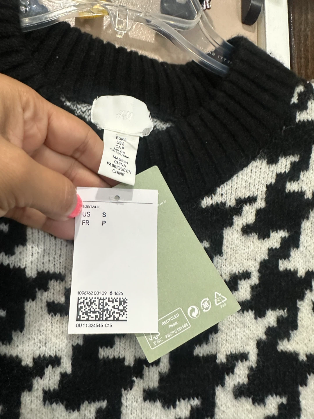 H&M Houndstooth Knit Sweater - photo 5