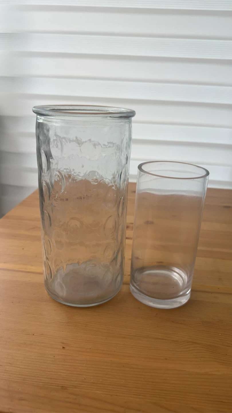 Set of 2 Glass Jars