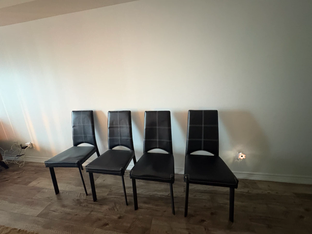 Set of 4 Black Dining Chairs