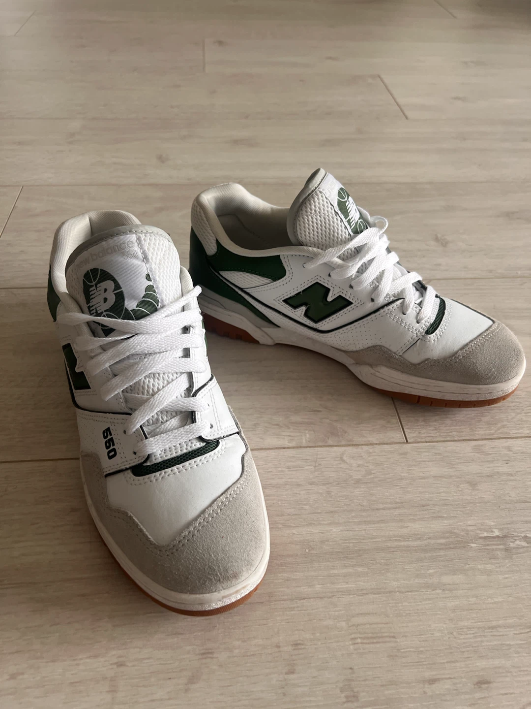 New Balance 550 White Green Sneakers