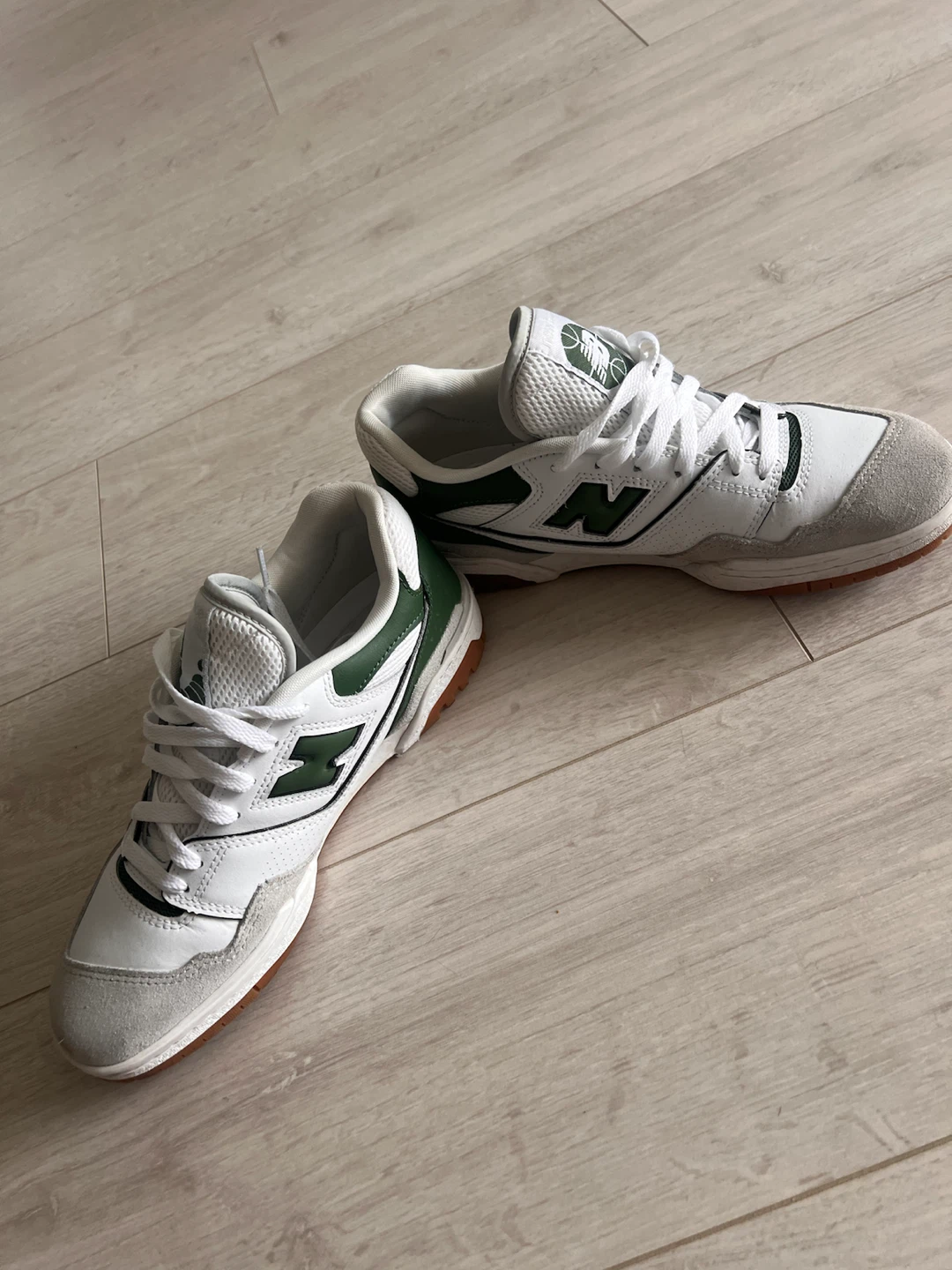 New Balance 550 White Green Sneakers - photo 2