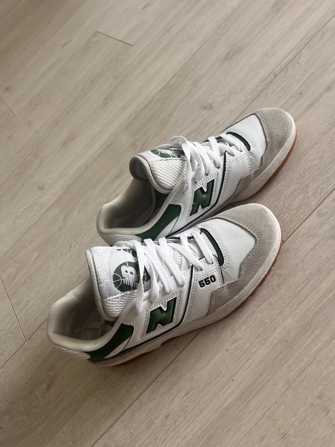 New Balance 550 White Green Sneakers - photo 3