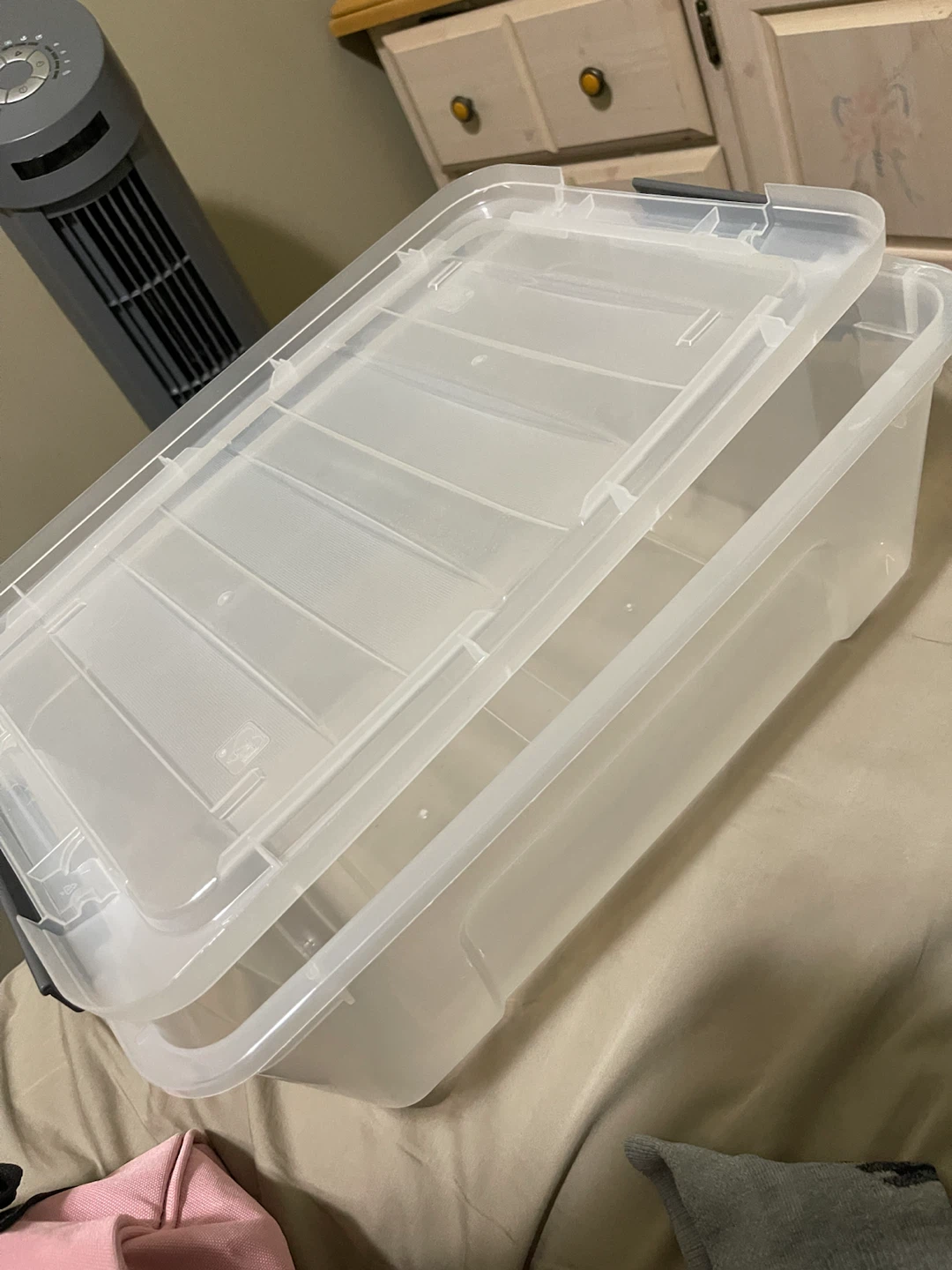 6 Clear Storage Bin with Lid - photo 2