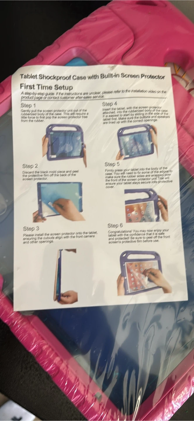 Kids Shockproof Case for iPad 10/1 1st Gen - Rose - photo 2