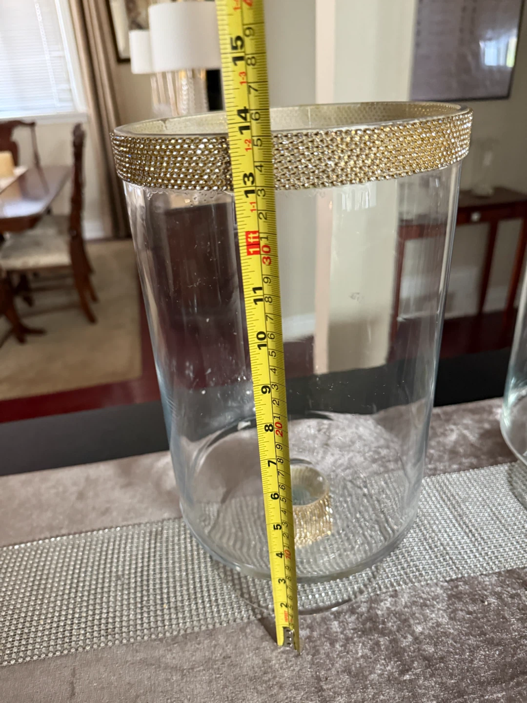 Beautiful Candle Holders / Vases with Gold Trim - photo 3