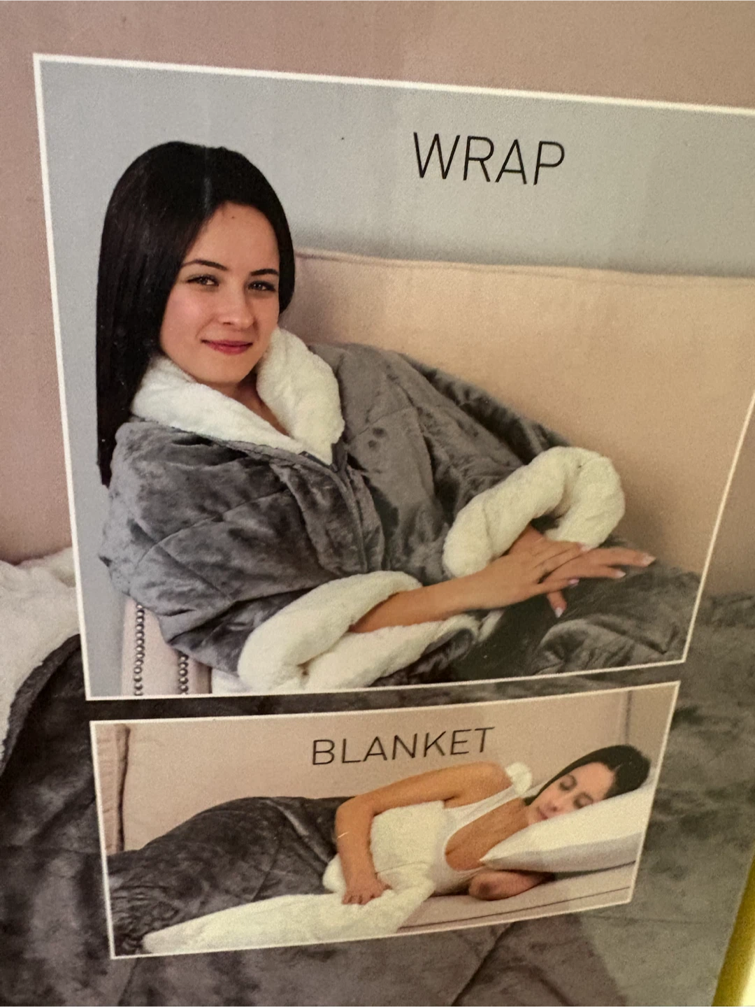 Textilier Reversible Cozy Wrap 3-in-1 Throw, Wrap, Blanket - photo 4