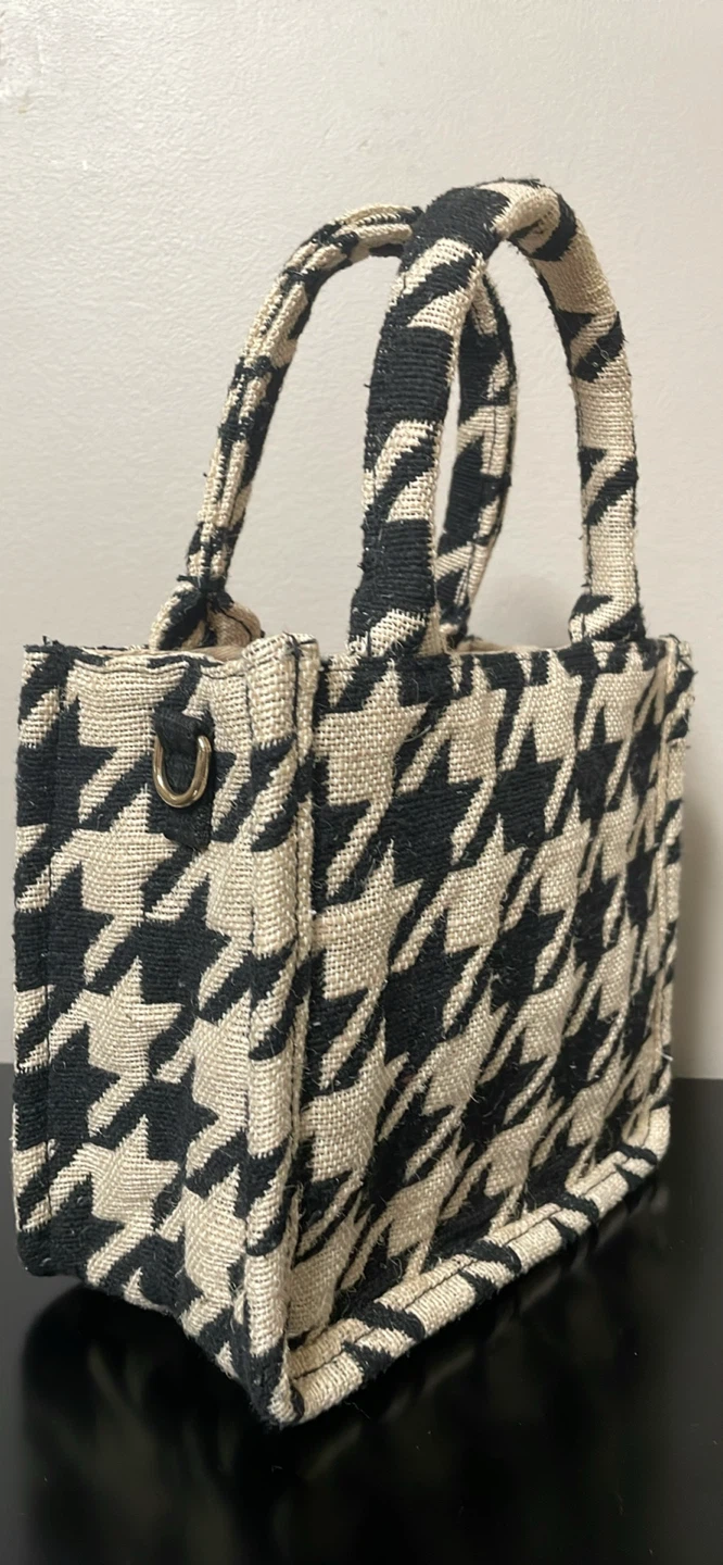 H&M Houndstooth Mini Tote Bag - photo 2