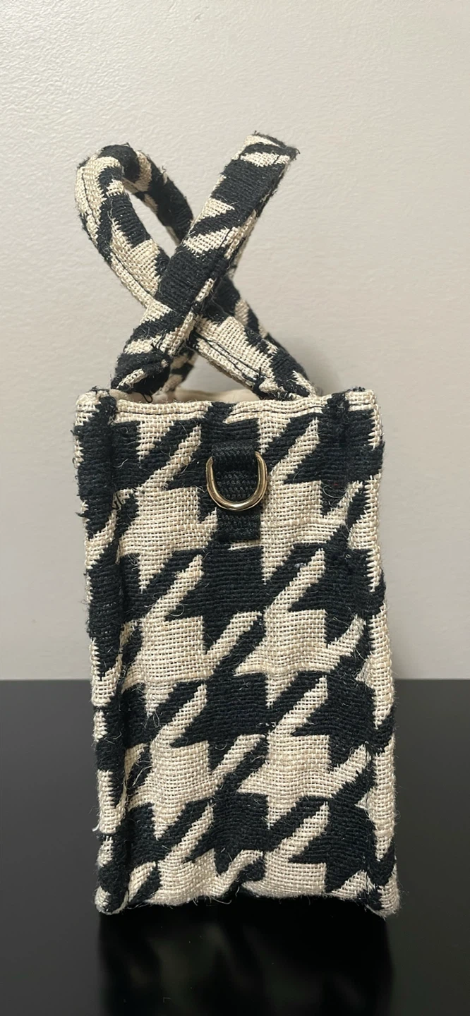 H&M Houndstooth Mini Tote Bag - photo 3