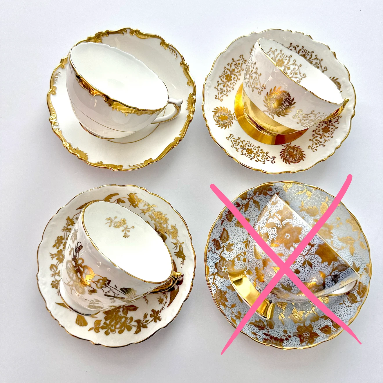 Coalport teacups (30 each)