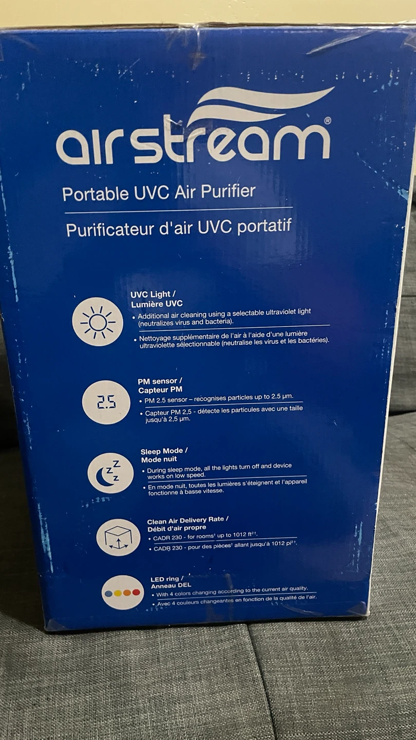 Airstream Portable UVC Air Purifier PUV210A - photo 2