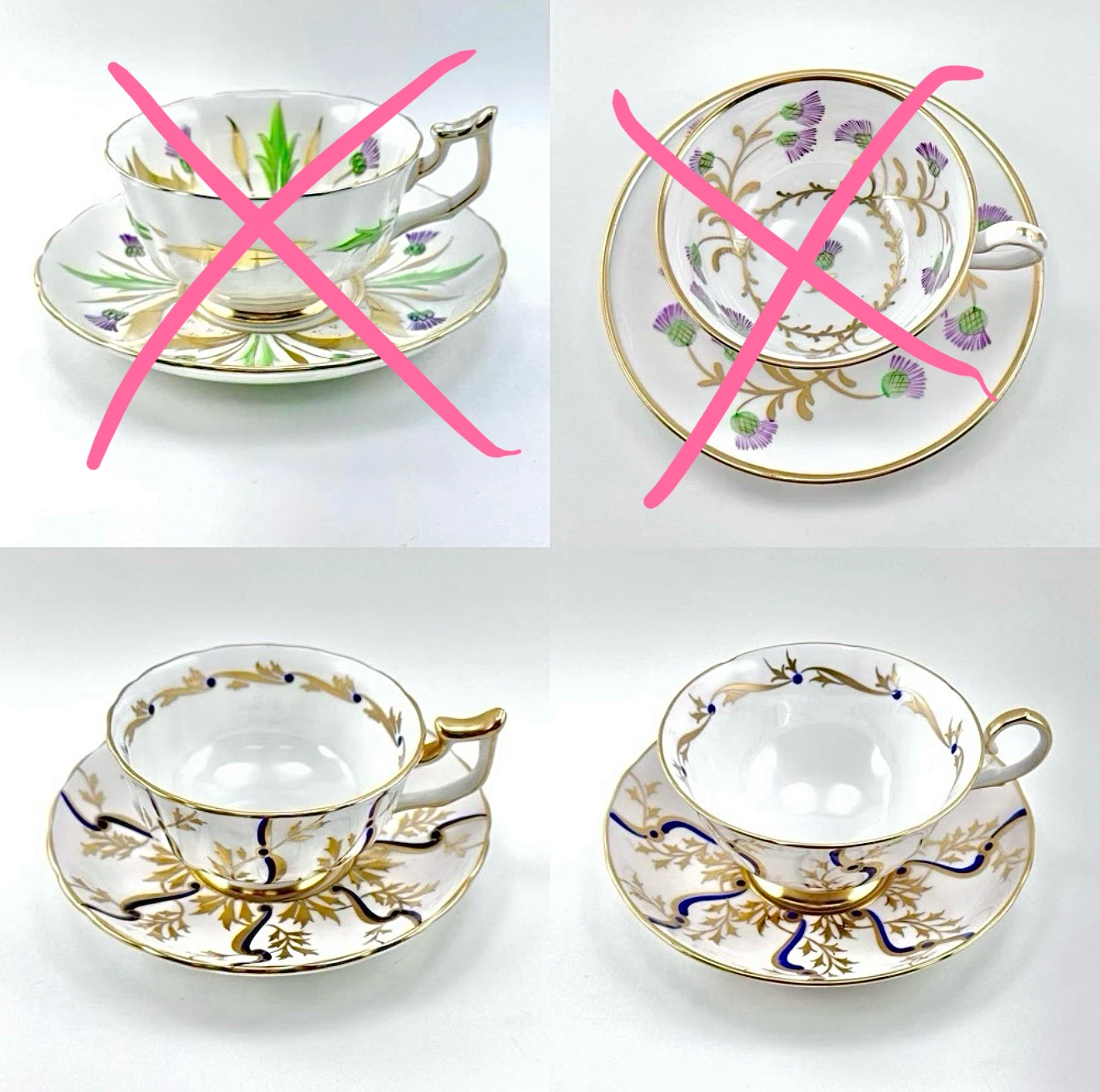Royal Chelsea teacups (priced per) - photo 2