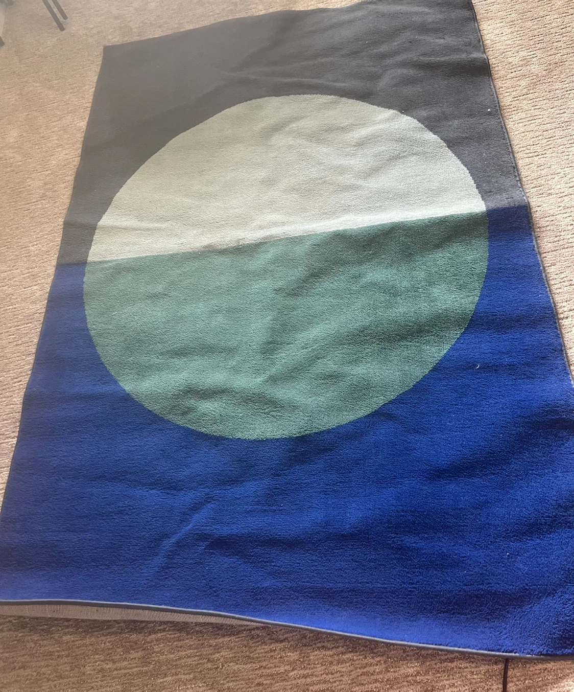 Large Geometric Circle Area Rug - photo 3