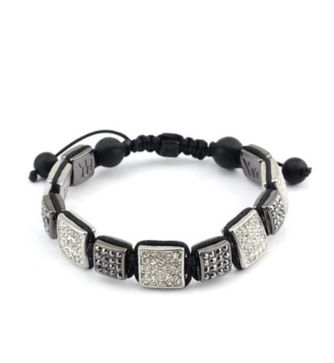 LUXE Geometric Collection Alternating Diamond & Black Bracelet - photo 2