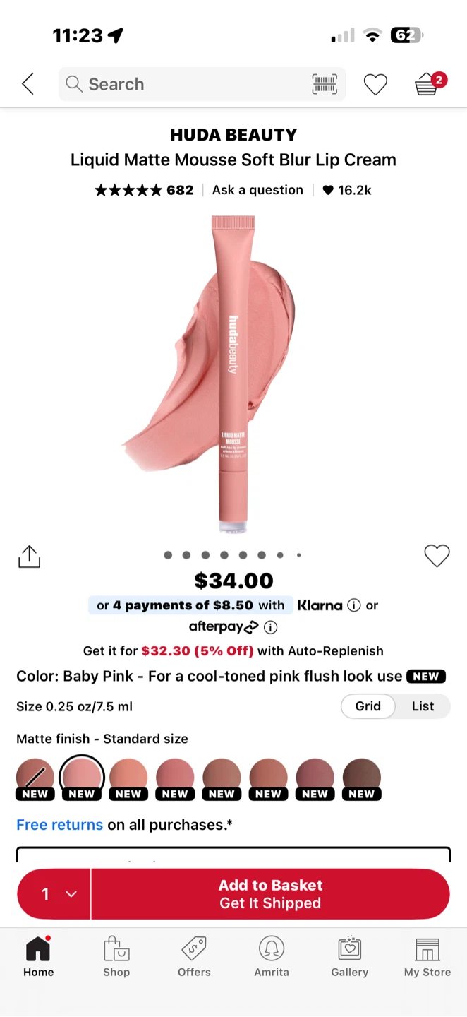 HUDA BEAUTY Liquid Matte Mousse