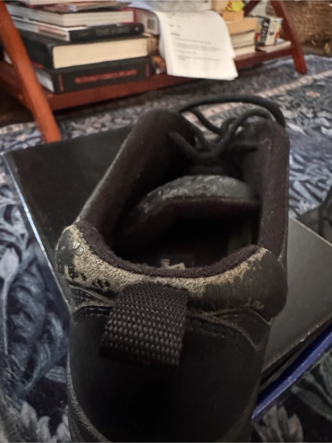 Traction Plus Men's Black Leather Shoes Size 10 1/2 W - photo 5