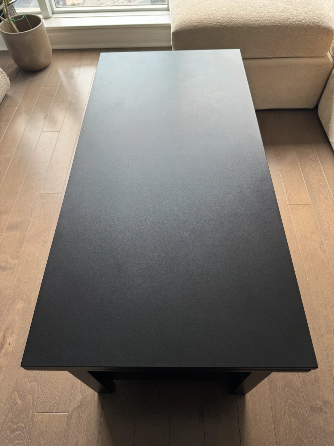 Black Lift-Top Coffee Table with Storage - photo 2