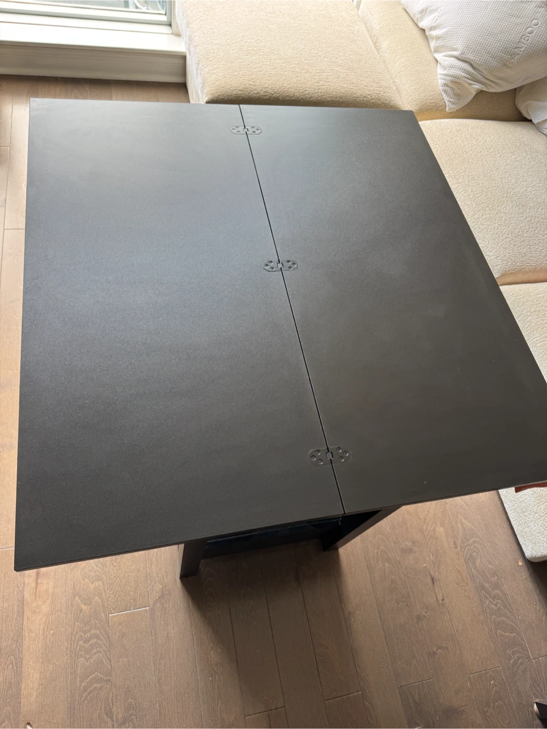 Black Lift-Top Coffee Table with Storage - photo 4