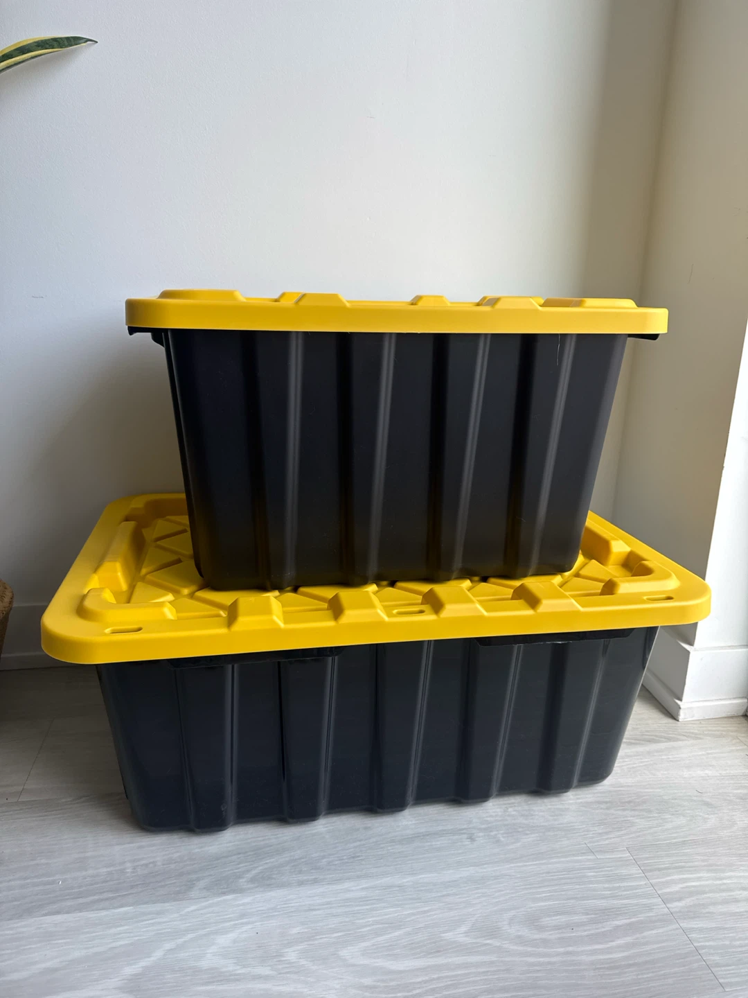 Set of 2 Heavy-Duty Storage Box - 45 & 70 Litres