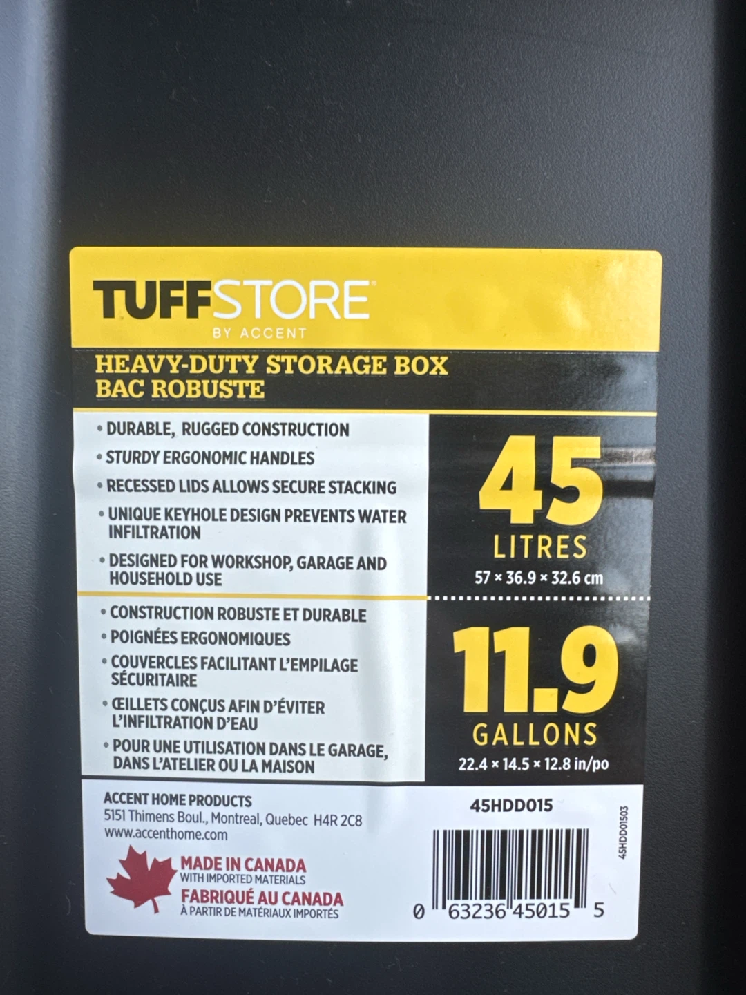 Set of 2 Heavy-Duty Storage Box - 45 & 70 Litres - photo 3