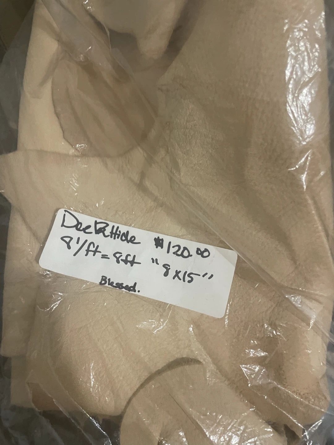 Deer Hide and Moose Hide Leather Scraps