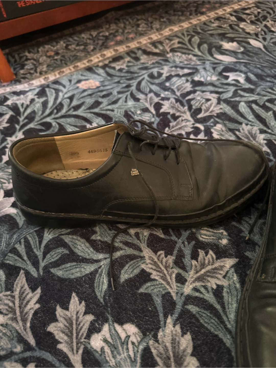 Finn Comfort Men's Black Leather Dress Shoes 10 1/2 - photo 2