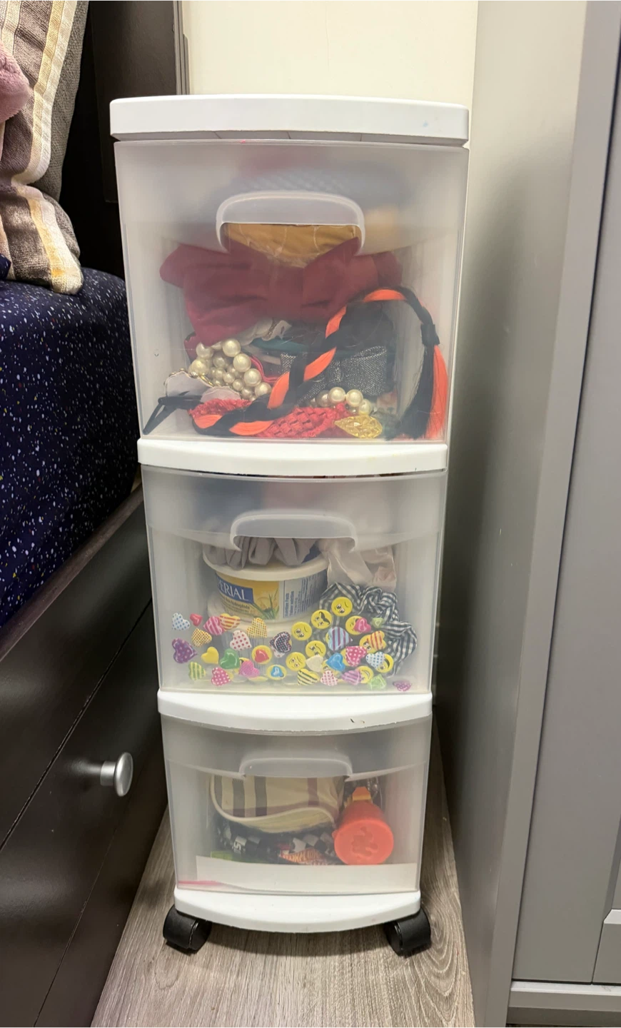Sterilite 3 Drawer Rolling Cart